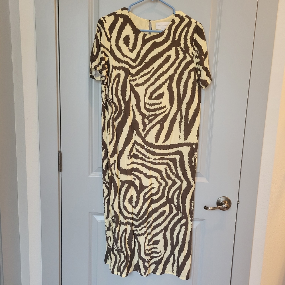 Corey Lynn Calter Zebra Maxi Tee Dress